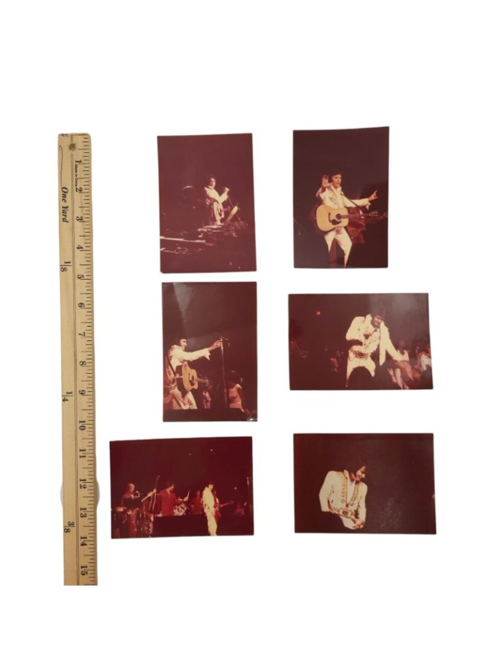Elvis Presley 3.5 x 4.75 1970s Concert Photos TCB Band Original Lot Of 6 - Picture 10 of 10